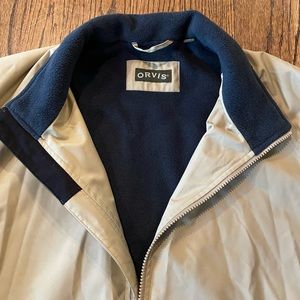 Fleece Lined Orvis Tan Bomber Jacket- XL